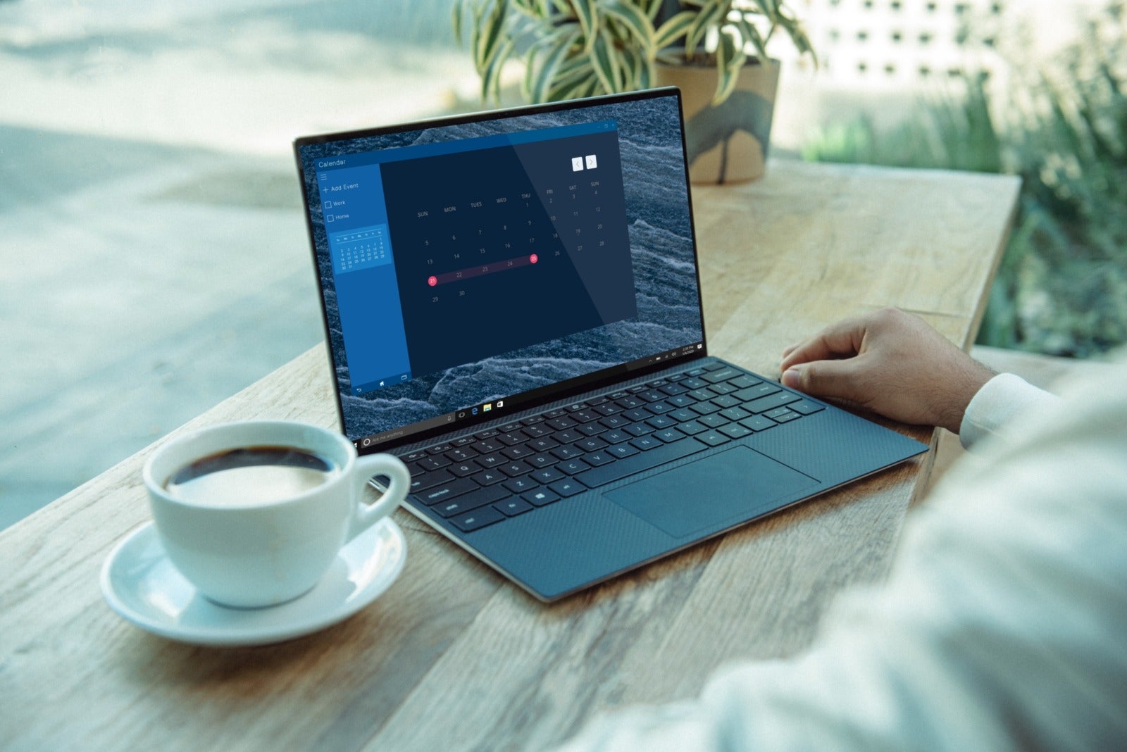 employee on computer